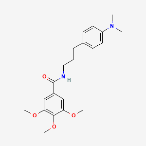 molecular formula C21H28N2O4 B2836271 N-(3-(4-(dimethylamino)phenyl)propyl)-3,4,5-trimethoxybenzamide CAS No. 953196-51-5