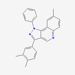 3-(3,4-dimethylphenyl)-8-methyl-1-phenyl-1H-pyrazolo[4,3-c]quinoline