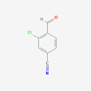 molecular formula C8H4ClNO B2836289 3-Chloro-4-formylbenzonitrile CAS No. 58588-64-0