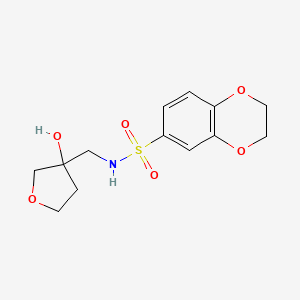 N-((3-hydroxytetrahydrofuran-3-yl)methyl)-2,3-dihydrobenzo[b][1,4]dioxine-6-sulfonamide