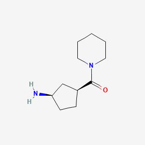 molecular formula C11H20N2O B2836413 [(1S,3R)-3-Aminocyclopentyl]-piperidin-1-ylmethanone CAS No. 1932630-38-0