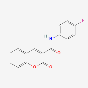 molecular formula C16H10FNO3 B2836432 N-(4-fluorophenyl)-2-oxo-2H-chromene-3-carboxamide CAS No. 216985-29-4