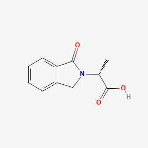 molecular formula C11H11NO3 B2836455 (2R)-2-(1-oxo-2,3-dihydro-1H-isoindol-2-yl)propanoic acid CAS No. 298700-67-1
