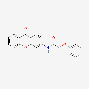 molecular formula C21H15NO4 B2836466 N-(9-oxo-9H-xanthen-3-yl)-2-phenoxyacetamide CAS No. 886146-08-3