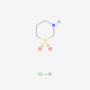 molecular formula C4H10ClNO2S B2836521 1lambda6,3-Thiazinane-1,1-dione hydrochloride CAS No. 2059999-55-0