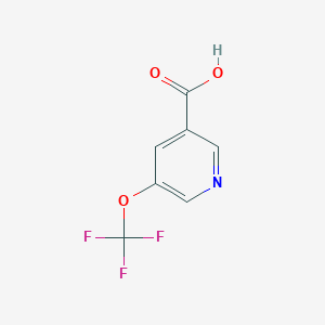 molecular formula C7H4F3NO3 B2836542 5-(Trifluoromethoxy)nicotinic acid CAS No. 1060815-03-3