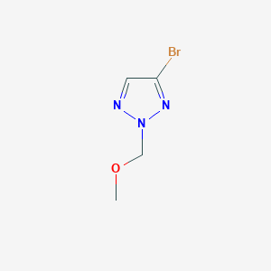 molecular formula C4H6BrN3O B2836578 4-bromo-2-(methoxymethyl)-2H-1,2,3-triazole CAS No. 180723-33-5