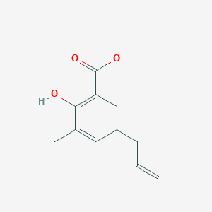molecular formula C12H14O3 B2836599 Methyl 2-hydroxy-3-methyl-5-prop-2-enylbenzoate CAS No. 1081800-26-1