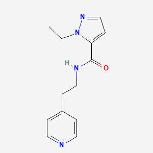 molecular formula C13H16N4O B2836717 1-ethyl-N-(2-(pyridin-4-yl)ethyl)-1H-pyrazole-5-carboxamide CAS No. 1209659-53-9