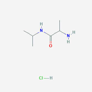 molecular formula C6H15ClN2O B2836722 2-Amino-N-isopropylpropanamide hydrochloride CAS No. 1236266-73-1