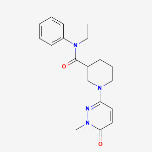 molecular formula C19H24N4O2 B2836733 N-ethyl-1-(1-methyl-6-oxo-1,6-dihydropyridazin-3-yl)-N-phenylpiperidine-3-carboxamide CAS No. 1396850-68-2