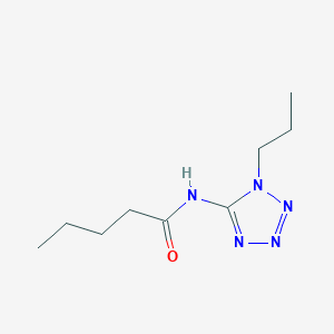 molecular formula C9H17N5O B283679 N-(1-propyl-1H-tetraazol-5-yl)pentanamide 