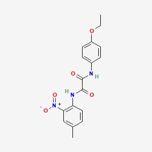 molecular formula C17H17N3O5 B2836799 N1-(4-ethoxyphenyl)-N2-(4-methyl-2-nitrophenyl)oxalamide CAS No. 941895-30-3