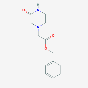 molecular formula C13H16N2O3 B2836879 Benzyl (3-oxo-1-piperazinyl)acetate CAS No. 1629681-76-0