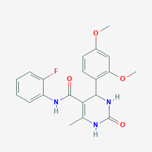 4-(2,4-dimethoxyphenyl)-N-(2-fluorophenyl)-6-methyl-2-oxo-1,2,3,4-tetrahydropyrimidine-5-carboxamide