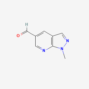 1-methyl-1H-pyrazolo[3,4-b]pyridine-5-carbaldehyde