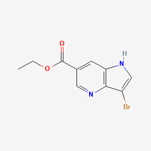 molecular formula C10H9BrN2O2 B2836903 Ethyl 3-bromo-1H-pyrrolo[3,2-b]pyridine-6-carboxylate CAS No. 1956378-91-8