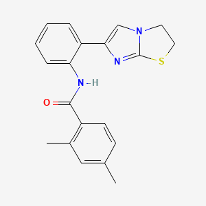N-(2-(2,3-dihydroimidazo[2,1-b]thiazol-6-yl)phenyl)-2,4-dimethylbenzamide