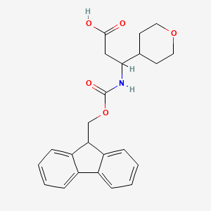 3-({[(9H-fluoren-9-yl)methoxy]carbonyl}amino)-3-(oxan-4-yl)propanoic acid