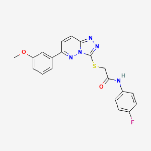 N-(4-fluorophenyl)-2-((6-(3-methoxyphenyl)-[1,2,4]triazolo[4,3-b]pyridazin-3-yl)thio)acetamide