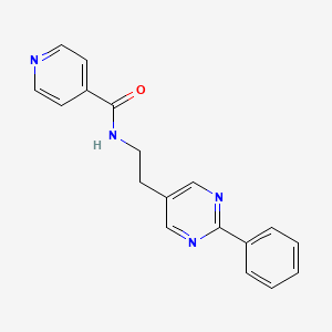 N-(2-(2-phenylpyrimidin-5-yl)ethyl)isonicotinamide