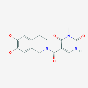 molecular formula C17H19N3O5 B2836932 5-(6,7-dimethoxy-1,2,3,4-tetrahydroisoquinoline-2-carbonyl)-3-methylpyrimidine-2,4(1H,3H)-dione CAS No. 1351662-19-5
