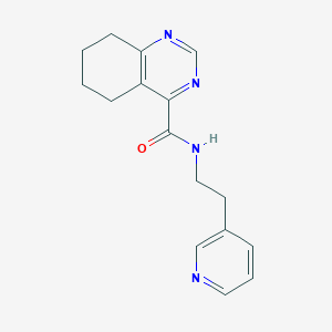 N-(2-Pyridin-3-ylethyl)-5,6,7,8-tetrahydroquinazoline-4-carboxamide