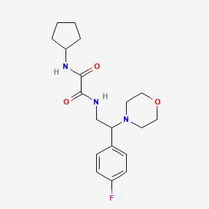 N1-cyclopentyl-N2-(2-(4-fluorophenyl)-2-morpholinoethyl)oxalamide