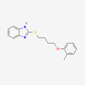 2-{[4-(2-methylphenoxy)butyl]sulfanyl}-1H-1,3-benzodiazole