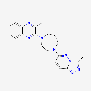 2-Methyl-3-[4-(3-methyl-[1,2,4]triazolo[4,3-b]pyridazin-6-yl)-1,4-diazepan-1-yl]quinoxaline