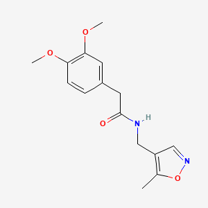 2-(3,4-dimethoxyphenyl)-N-((5-methylisoxazol-4-yl)methyl)acetamide