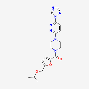 (4-(6-(1H-1,2,4-triazol-1-yl)pyridazin-3-yl)piperazin-1-yl)(5-(isopropoxymethyl)furan-2-yl)methanone