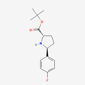 Tert-butyl (2S,5S)-5-(4-fluorophenyl)pyrrolidine-2-carboxylate