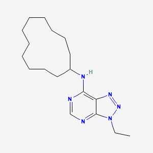 N-cyclododecyl-3-ethyltriazolo[4,5-d]pyrimidin-7-amine