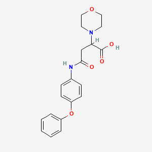 2-Morpholino-4-oxo-4-((4-phenoxyphenyl)amino)butanoic acid