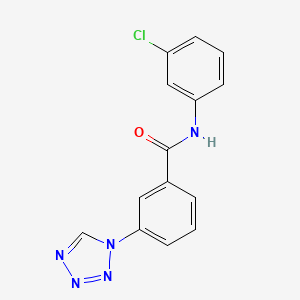 molecular formula C14H10ClN5O B2836978 N-(3-chlorophenyl)-3-(1H-tetrazol-1-yl)benzamide CAS No. 557779-46-1