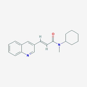 molecular formula C19H22N2O B2836989 (E)-N-cyclohexyl-N-methyl-3-(3-quinolinyl)-2-propenamide CAS No. 478039-34-8
