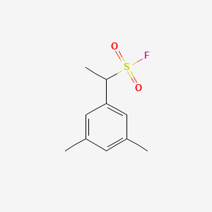 molecular formula C10H13FO2S B2837021 1-(3,5-Dimethylphenyl)ethane-1-sulfonyl fluoride CAS No. 2171979-84-1