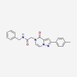molecular formula C22H20N4O2 B2837025 N-benzyl-2-[2-(4-methylphenyl)-4-oxopyrazolo[1,5-a]pyrazin-5(4H)-yl]acetamide CAS No. 941894-67-3