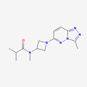 molecular formula C14H20N6O B2837082 N-methyl-N-(1-(3-methyl-[1,2,4]triazolo[4,3-b]pyridazin-6-yl)azetidin-3-yl)isobutyramide CAS No. 2320146-81-2