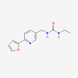 molecular formula C13H15N3O2 B2837094 1-Ethyl-3-((6-(furan-2-yl)pyridin-3-yl)methyl)urea CAS No. 2034580-65-7