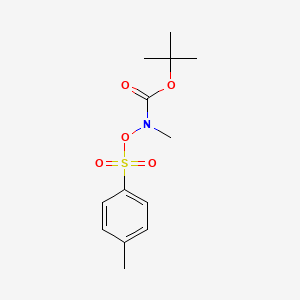 molecular formula C13H19NO5S B2837121 tert-butyl N-methyl-N-[(4-methylbenzenesulfonyl)oxy]carbamate CAS No. 25370-96-1