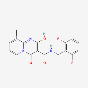 molecular formula C17H13F2N3O3 B2837159 N-(2,6-difluorobenzyl)-2-hydroxy-9-methyl-4-oxo-4H-pyrido[1,2-a]pyrimidine-3-carboxamide CAS No. 886895-10-9