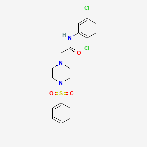 molecular formula C19H21Cl2N3O3S B2837168 N-(2,5-dichlorophenyl)-2-[4-(4-methylbenzenesulfonyl)piperazin-1-yl]acetamide CAS No. 889807-69-6