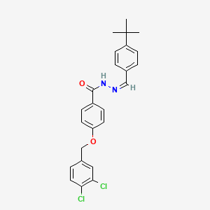molecular formula C25H24Cl2N2O2 B2837181 N'-[(1Z)-(4-tert-butylphenyl)methylidene]-4-[(3,4-dichlorophenyl)methoxy]benzohydrazide CAS No. 320423-46-9