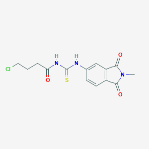 molecular formula C14H14ClN3O3S B283728 N-(4-chlorobutanoyl)-N'-(2-methyl-1,3-dioxo-2,3-dihydro-1H-isoindol-5-yl)thiourea 