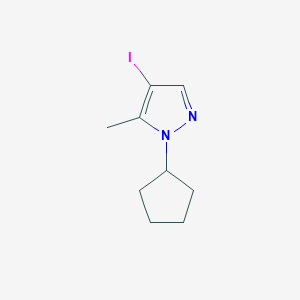 molecular formula C9H13IN2 B2837297 1-Cyclopentyl-4-iodo-5-methyl-1H-pyrazole CAS No. 1354704-67-8
