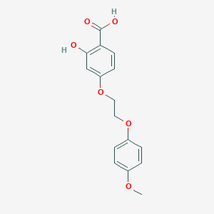 2-Hydroxy-4-[2-(4-methoxyphenoxy)ethoxy]benzoic acid