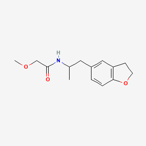 molecular formula C14H19NO3 B2837430 N-(1-(2,3-dihydrobenzofuran-5-yl)propan-2-yl)-2-methoxyacetamide CAS No. 2034483-27-5