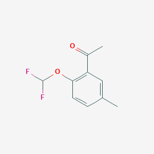 B2837451 1-[2-(Difluoromethoxy)-5-methylphenyl]ethan-1-one CAS No. 571158-90-2